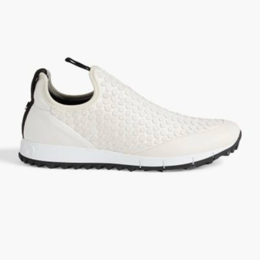 JIMMY CHOO  stretch-suede slip-on Fashion sneakers of women.